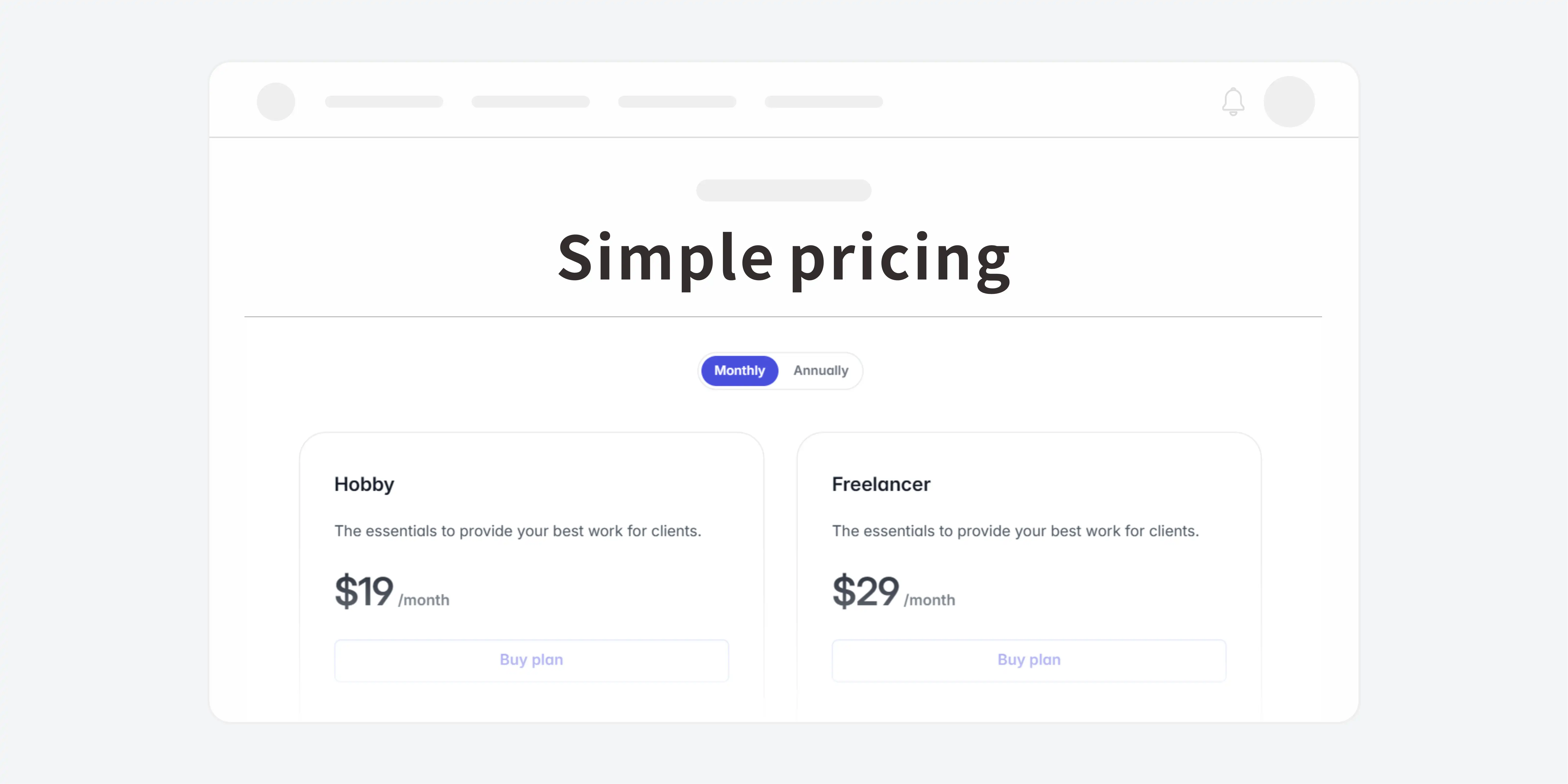 Pricing Pages 定价页面